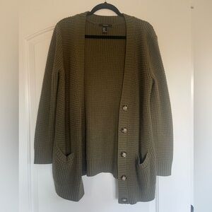 Women’s Forever 21 Olive Green Knit Cardigan